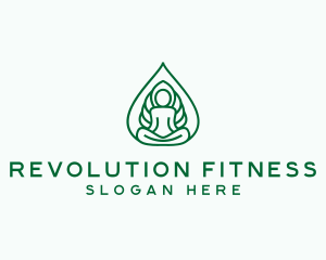 Yoga Meditation Holistic logo design