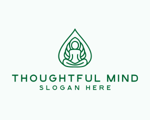 Yoga Meditation Holistic logo design