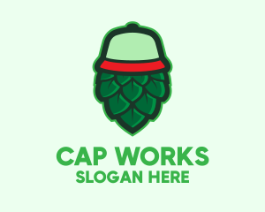 Hops Flower Cap  logo design