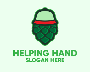 Hops Flower Cap  logo design