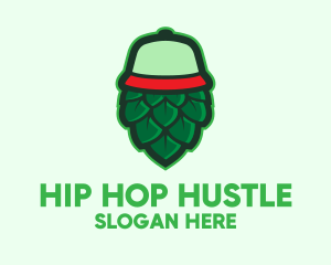 Hops Flower Cap  logo design