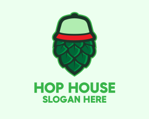 Hops Flower Cap  logo design