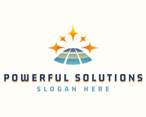 Sustainable Solar Panel logo design