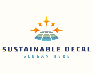 Sustainable Solar Panel logo design