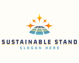 Sustainable Solar Panel logo design