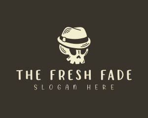 Fedora Hat Skull logo design