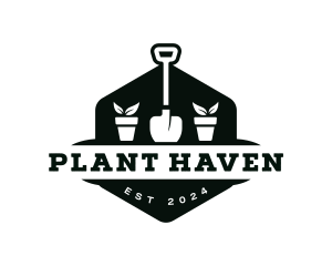 Gardening Plant Shovel  logo design