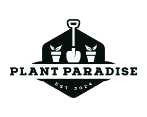 Gardening Plant Shovel  logo design