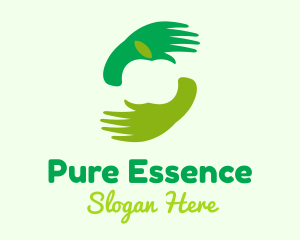 Green Apple Hand logo