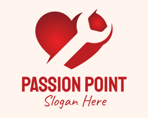 Red Heart Repair logo design