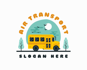 School Bus Vehicle logo design