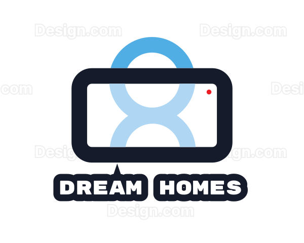 Human Camera Frame Logo