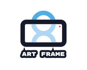 Human Camera Frame  logo design