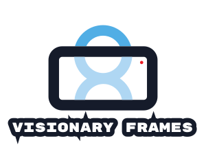 Human Camera Frame  logo design