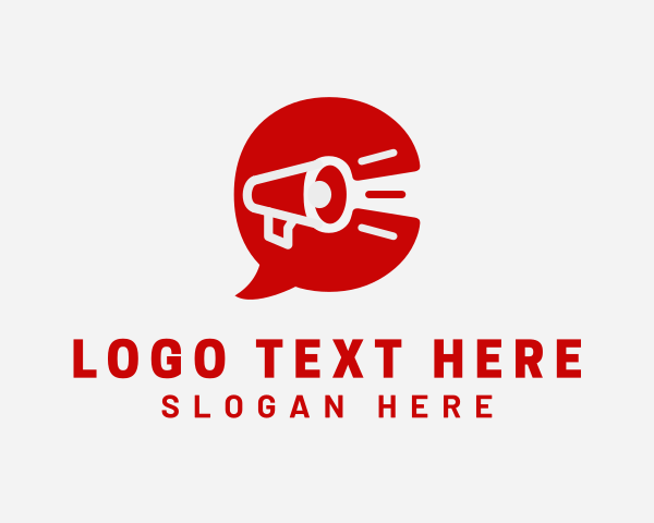 Speaking logo example 4