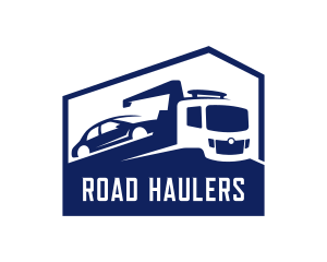 Car Hauler Truck Mover logo design