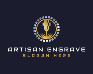 Premium Laser Engraving logo design