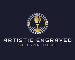 Premium Laser Engraving logo design