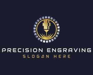 Premium Laser Engraving logo design