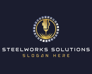 Premium Laser Engraving logo design