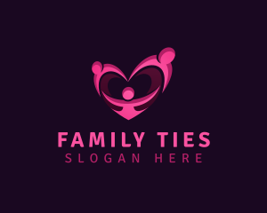 Human Family Love logo design