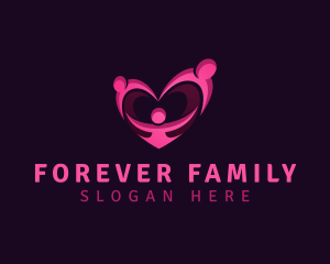 Human Family Love logo design
