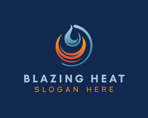 Heat & Cold Ventilation logo design