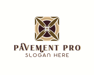 Flooring Pattern Paving logo design