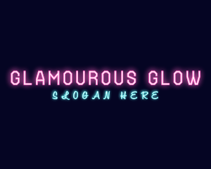 Glowing Neon Entertainment logo design