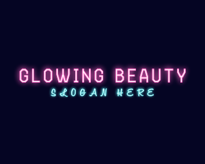 Glowing Neon Entertainment logo design