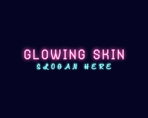 Glowing Neon Entertainment logo design