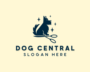 Terrier Dog Pet Care  logo design