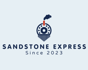 Steam Engine Train  logo design