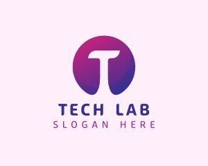 Cyber Tech Letter T logo design