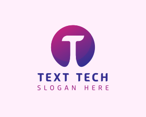 Cyber Tech Letter T logo design