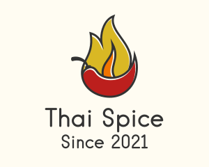 Fire Chilli Pepper  logo design