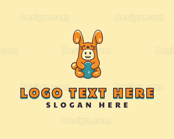 Easter Bunny Baby Costume Logo