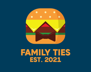 Bow Tie Hamburger logo design