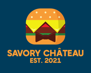 Bow Tie Hamburger logo design