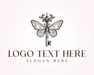 Antique Butterfly Jewel Key logo