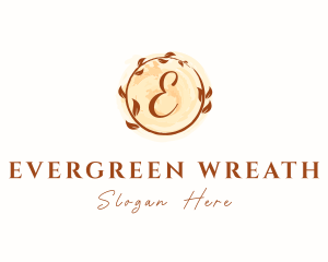 Autumn Leaves Watercolor Wreath logo