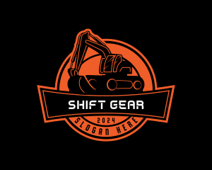 Industrial Machinery Excavator Logo