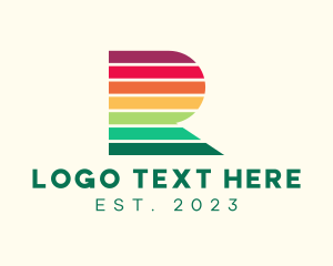 Social Media - Rainbow Media Letter logo design
