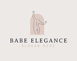 Elegant Woman Body logo design