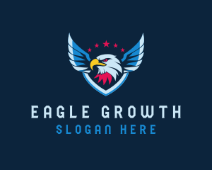 Military Eagle Wings logo design