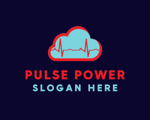 Cardio Pulse Cloud logo design