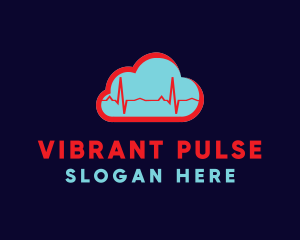 Cardio Pulse Cloud logo design