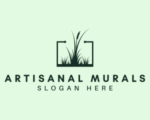 Gardening Grass Lawn logo design