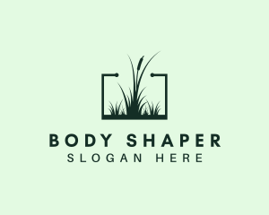 Gardening Grass Lawn logo design