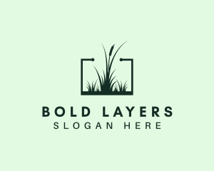 Gardening Grass Lawn logo design